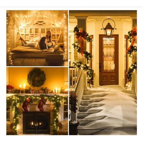 180FT 500 LED Lights Warm White 8 Modes Led Twinkle Fairy Light Plug in - Picture 8 of 8